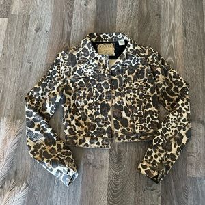 Guess Leopard Jean Jacket